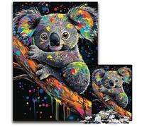 Rompecabezas de 1000 Piezas de cartón con diseño de Koala Grafiti, Ideal para Adolescentes, decoración DIY y diversión para estimular el Cerebro, 26x38cm