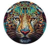 Rompecabezas de 1000 Piezas de cartón El Jaguar Astuto, Ideal para cumpleaños, Fiestas y decoración del hogar (67,5x67,5cm)