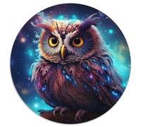 Rompecabezas de 1000 Piezas de cartón Galaxy Owl, divertirse en Familia en Navidad, Acción de Gracias, cumpleaños y Pascua, 67,5 x 67,5 cm