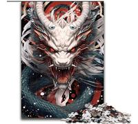 Rompecabezas de 1000 Piezas de cartón King Fantasy Dragon para Adultos, tamaño 26x38cm, Ideal para decoración y Regalo de acertijos.