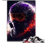 Rompecabezas de 1000 Piezas de Casco de Tropas en el Espacio para Adultos Ideal para decoración del hogar y la Oficina, cumpleaños Tamaño 50x75cm