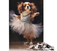 Rompecabezas de 1000 Piezas de Cavalier King Charles Spaniel, Ideal para Adultos, Ideal para Relajarse, (38 x 26 cm)