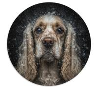 Rompecabezas de 1000 Piezas de Cavalier King Charles Spaniel Rompecabezas Redondo de 1000 Piezas para Adultos Ideal para Adolescentes y coleccionistas,Regalo de Viaje,Actividad Familiar (67,5x67,5cm)
