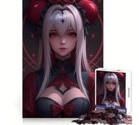 Rompecabezas de 1000 Piezas de Chica Anime con Ojos Rojos para Adultos Desarrolla la lógica, la diversión y la Seguridad Un Regalo estupendo (50x75cm)