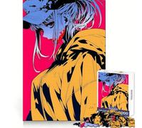 Rompecabezas de 1000 Piezas de Chica Anime con Sangre para Adultos Estimula la Memoria, facilita la relajación y Tiene Bordes definidos (50x75cm)