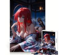 Rompecabezas de 1000 Piezas de Chica Anime en Kimono para Adolescentes: Entrenamiento Inteligente, Descanso y Escape Corte Impecable Sorpresa navideña (38x52cm)