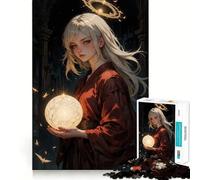 Rompecabezas de 1000 Piezas de Chica Anime Mística para Adolescentes, Juguete Inteligente y Emocionante, Fácil de Usar, Corte Preciso, Regalo Increíble (38x26cm)