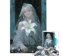 Rompecabezas de 1000 Piezas de Chica Anime para Juego Educativo Juguete desafiante Juego de ingenio decoración Perfecta Regalos para Mujeres y Hombres (tamaño 50x75cm)
