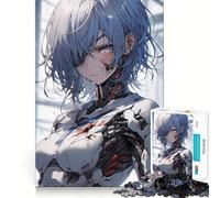 Rompecabezas de 1000 Piezas de Chica Anime Robot Soldado para Adultos, Juguete de lógica Mental, Tiempo Tranquilo, Corte Firme, (38x52cm)