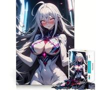 Rompecabezas de 1000 Piezas de Chica Anime Sexy para Adultos, Regalo de Rompecabezas de lógica Fina, Juguete de Ocio Suave, Borde Limpio, Regalo Encantador 50x75cm