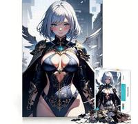 Rompecabezas de 1000 Piezas de Chica Anime Sexy para Adultos Rompecabezas Mental Divertido y Relajante Montaje de imágenes Una cálida Sorpresa 38x52cm