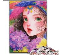 Rompecabezas de 1000 Piezas de Chica de Anime para Adolescentes Interacción Entre Padres e Hijos Que Reduce el estrés (tamaño 50x75cm)