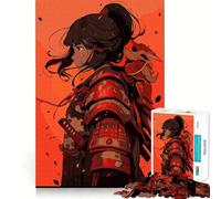 Rompecabezas de 1000 Piezas de Chica Samurai para Adultos Fortalece la Memoria, Alivia el estrés Regalo Sorpresa de cumpleaños (50x75cm)