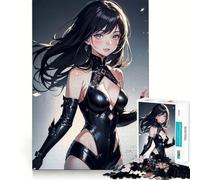 Rompecabezas de 1000 Piezas de Chicas Adolescentes de Anime sexys Que mejoran la Memoria y ayudan a Relajarse Bordes limpios Artículo de Deseo de Papá Noel 50x75cm