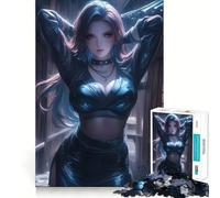 Rompecabezas de 1000 Piezas de Chicas Adolescentes de Anime Village Shadow Juego de Memoria Mental Cierre Seguro sin Piezas Sueltas Ideal para Viajar Juego para ejercitar la Mente