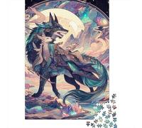 Rompecabezas de 1000 Piezas de Chimera Wolf para Adultos, Juego Intelectual, 1000 Piezas (75 x 50 cm)