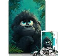 Rompecabezas de 1000 Piezas de chimpancé bebé: ejercita tu Cerebro, Juguetes adictivos para Cultivar la Paciencia, Juego de desafío único 38x26cm