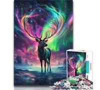 Rompecabezas de 1000 Piezas de Ciervo Espacial para Adolescentes, un desafío difícil Que Alivia el estrés y Mejora el Amor en Pareja, 50x75cm