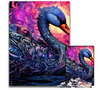 Rompecabezas de 1000 Piezas de Cisne Negro para Adultos, Ideal para Relajarse y desafiarse, decoración Colorida para el hogar, Regalo Ideal para Amigos, 50x75cm/19,68x29,52 Pulgadas.