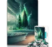 Rompecabezas de 1000 Piezas de Ciudad futurista Rompecabezas de 1000 Piezas para Adolescentes Juguetes y Juegos educativos para Adultos y Adolescentes (38x26cm)