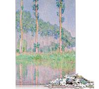 Rompecabezas de 1000 Piezas de Claude Monet Álamos para Adultos, Juego Intelectual, Juguetes para niños, 1000 Piezas (75 x 50 cm)