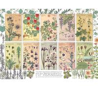 Rompecabezas de 1000 piezas de Cobble Hill - Botanicals por Verneuil - Póster de muestra incluido