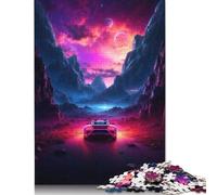 Rompecabezas de 1000 Piezas de Coche Deportivo Extraterrestre para Adultos, Rompecabezas de dificultad Alta, Juego Educativo, Juguete para decoración Familiar, 1000 Piezas (75 x 50 cm)