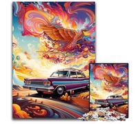 Rompecabezas de 1000 Piezas de Coches Deportivos Coloridos para Adultos. Rompecabezas imposibles para Adultos. Regalo Ideal para Vacaciones y decoración del hogar. 50x75cm/19,68x29,52 Pulgadas.