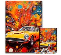 Rompecabezas de 1000 Piezas de Coches Deportivos de Colores para Adultos, Rompecabezas de Madera, Actividad Familiar, Rompecabezas, decoración del hogar, Regalo navideño, 50x75cm/19,68x29,52 Pulgadas