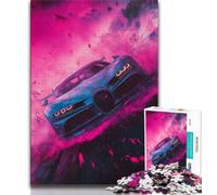Rompecabezas de 1000 Piezas de Coches Deportivos geniales para Adolescentes y Adultos, un desafío difícil Que Alivia el estrés y Mejora el Amor en Pareja, 38x26cm