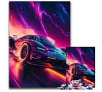 Rompecabezas de 1000 Piezas de Coches Deportivos para Adultos, Adolescentes y familias. Decoración Hacer tú Mismo y un desafío para el Cerebro. 26x38cm/10,23x14,96 Pulgadas.
