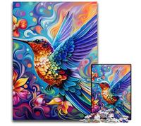 Rompecabezas de 1000 Piezas de colibrí Colorido para Adultos, de cartón, decoración del hogar, 26x38cm/10,23x14,96 Pulgadas.