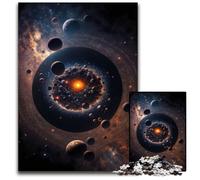 Rompecabezas de 1000 Piezas de Colores del Planeta Espacial para Adultos, desafiante Rompecabezas para Adolescentes, diversión Familiar de 26x38cm/10,23x14,96 Pulgadas.