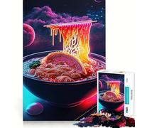 Rompecabezas de 1000 Piezas de Comida Japonesa Ramen para Adultos Regalo Ideal para quienes Buscan un desafío Mental Juguete fácil de Usar Corte preciso (38x52cm)