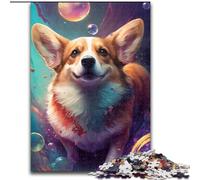 Rompecabezas de 1000 Piezas de Corgi Dog Navidad y Año Nuevo (26x38cm).