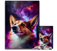 Rompecabezas de 1000 Piezas de Corgi Dog para Adultos, reuniones Familiares, cumpleaños y festividades, 50x75cm/19,68x29,52 Pulgadas.