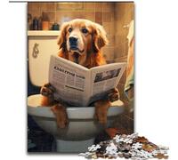 Rompecabezas de 1000 Piezas de Corgi Leyendo el periódico, desafiante Rompecabezas de 50x75cm, Juego Familiar Interactivo, decoración del hogar DIY, Regalo de acertijo
