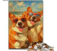 Rompecabezas de 1000 Piezas de Corgi Selfie para Adolescentes, un desafío difícil y antiestrés para la decoración del hogar para Mayores de 14 años (26x38cm)