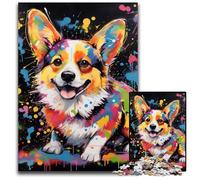 Rompecabezas de 1000 Piezas de Corgi, un desafiante Rompecabezas para Adolescentes, Juego Interactivo Divertido para Toda la Familia, 50x75cm/19,68x29,52 Pulgadas.