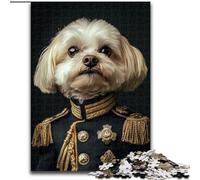 Rompecabezas de 1000 Piezas de Coronel Poodle Un Rompecabezas desafiante para Adultos y Adolescentes, Decorar el hogar o Regalar (tamaño 26x38cm)