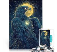 Rompecabezas de 1000 Piezas de Corte de precisión Águila arpía con alas celestiales Hecho de Madera para Mayores de 14 años Decoración del hogar como Regalo para Toda la Familia y Amigos.