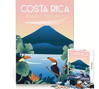 Rompecabezas de 1000 Piezas de Costa Rica,Corte preciso,Divertido desafío Mental,Juego para Relajarse, 50x75cm