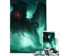 Rompecabezas de 1000 Piezas de Cthulhu para Adolescentes Ideal para Juegos educativos y de desafío Juguete práctico para divertirse en Familia cumpleaños (tamaño 38x26cm)