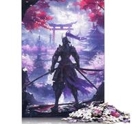Rompecabezas de 1000 Piezas de Cultura Japonesa samurái para Adultos, Juguetes de descompresión, Rompecabezas para Hombres y Mujeres, 1000 Piezas (75 x 50 cm)