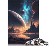 Rompecabezas de 1000 Piezas de Dawn of Cosmos, Paisaje, para Adultos, dificultad Alta, Juegos educativos, Juguete para decoración Familiar (38 x 26 cm)