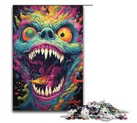 Rompecabezas de 1000 Piezas de Demonios malvados Coloridos para Adultos Rompecabezas Imposible para aliviar el estrés y para Adolescentes Mayores de 14 años 1000 Piezas (38 x 26 cm)