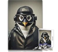 Rompecabezas de 1000 Piezas de Detective Pingüino Aprendizaje Consciente Juego Divertido Celebraciones alegres Tamaño 50x75cm