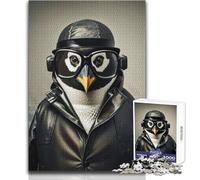 Rompecabezas de 1000 Piezas de Detective Pingüino para Adultos, Juego Interactivo de Habilidad cognitiva, Idea Memorable, tamaño 38x26cm