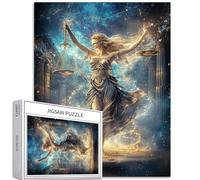 Rompecabezas de 1000 piezas de Diosa de la Justicia y las Escalas para adultos, estilo de mitología griega, rompecabezas colorido para decoración del hogar, regalos, rompecabezas familiar, perfecto