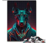 Rompecabezas de 1000 Piezas de Doberman Boss, desafiante Rompecabezas de 1000 Piezas para armar, Juego Interactivo Familiar (tamaño 50x75cm)
